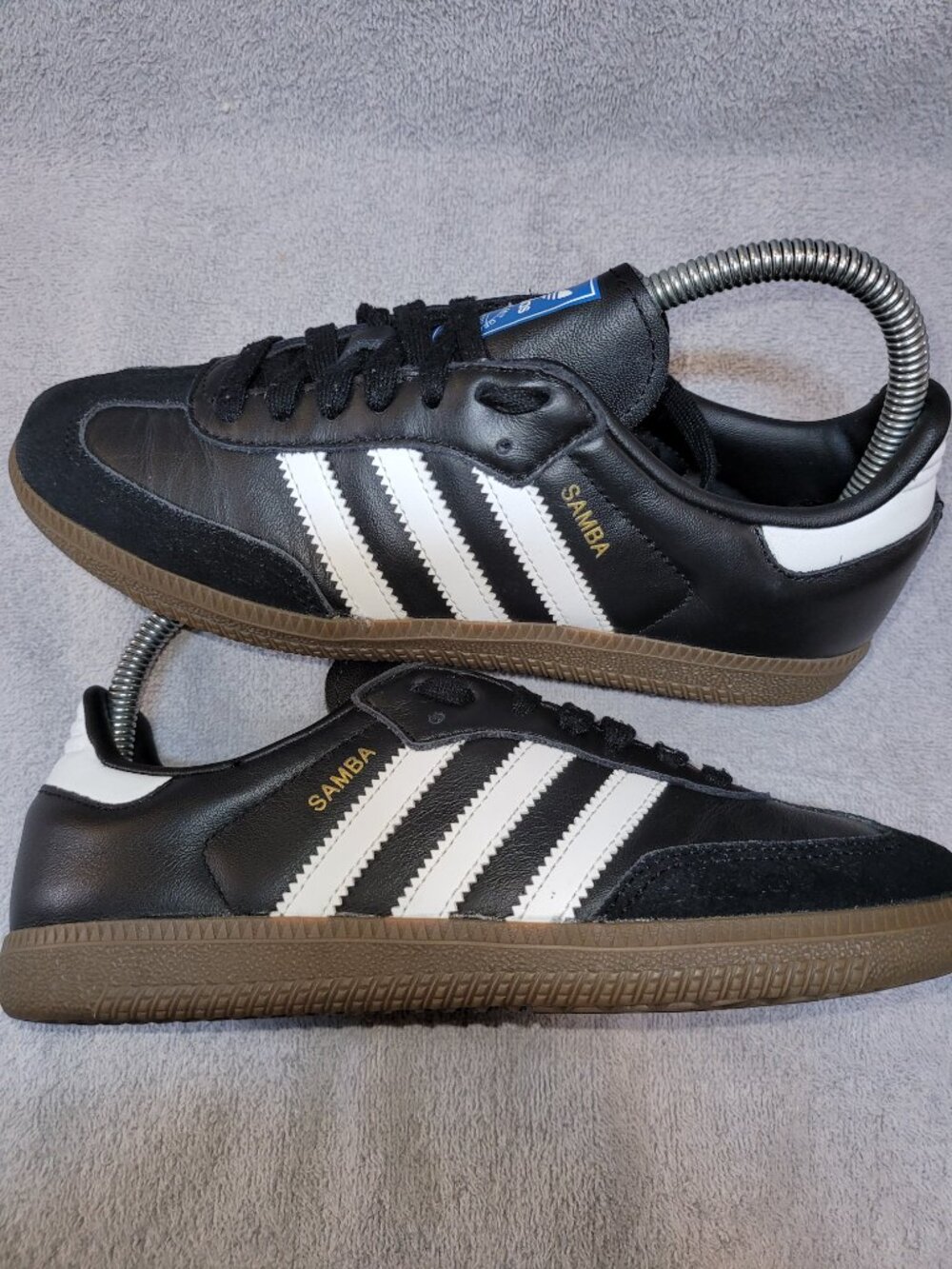Adidas Samba OG Black Clear Granite Women's Leather Women's Size 6 Shoes IG9031 - Picture 16 of 16